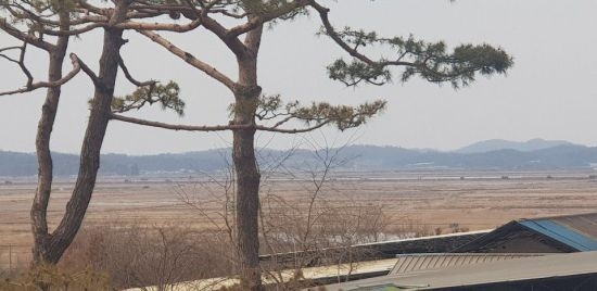 수원군공항 예비이전 후보지인 화옹지구 인근 전경 (사진 = 박봉석기자)