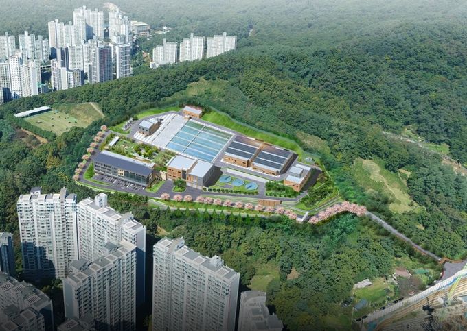 통합정수장 조감도