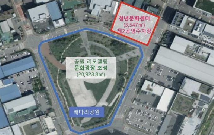 수원 델타플렉스 ‘복합문화공간’ 위치도