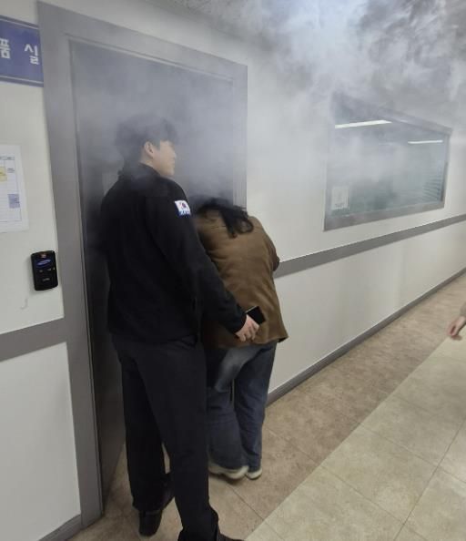 수원시 팔달구 우만2동, 공공기관 합동 소방훈련 실시