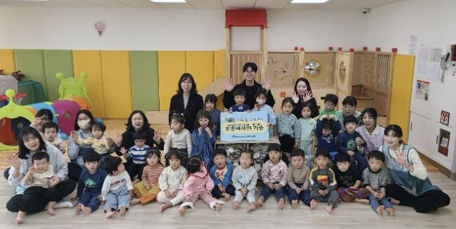 수원시 영통구 매탄3동 삼성SDS ICT수원센터 어린이집, 폐유용자원 기증으로 환경보호 실천